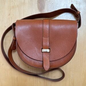 Sezane original Claude tan saddlebag